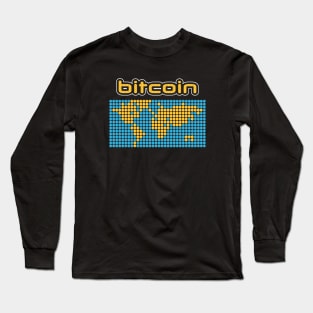 Bitcoin map Long Sleeve T-Shirt